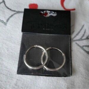 Sterling Silver Hoop Earrings NWT